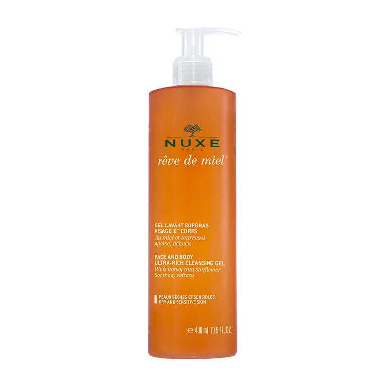 NUXE Rêve de Miel Face & Body Ultra-Rich Cleansing Gel 400ml Image 1