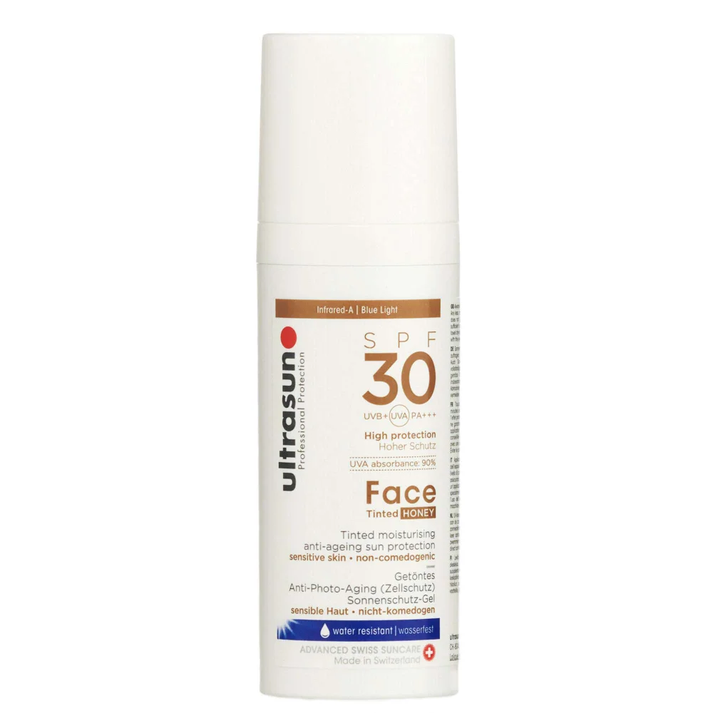 Ultrasun Face Anti-Ageing SPF30 Tinted Honey 50ml Image 1