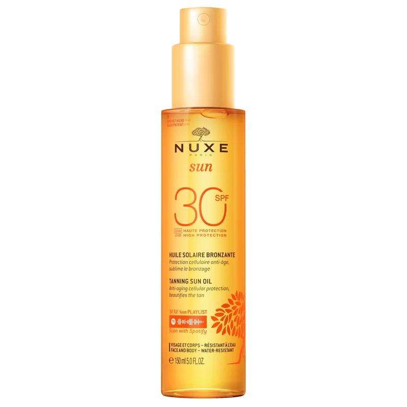 NUXE Sun Tanning Oil Face and Body SPF30 150ml Image 1