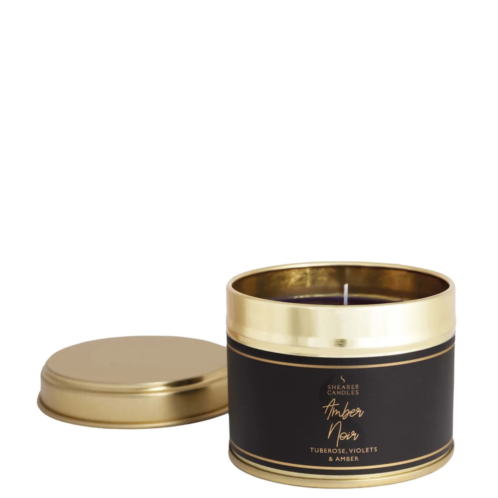 Shearer Candles Scented Tin Candles Couture Amber Noir Image 1
