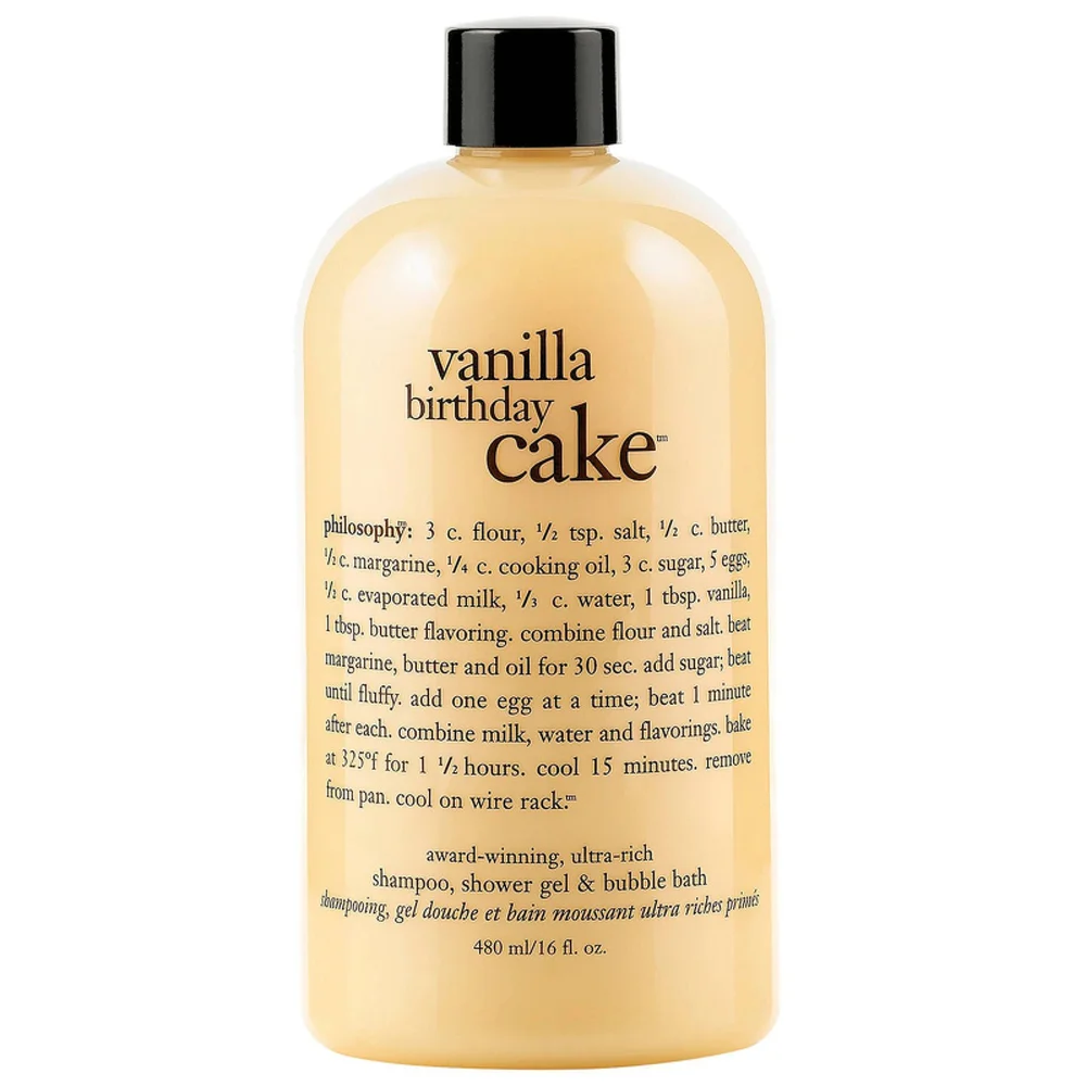 Philosophy Vanilla Birthday Cake Shampoo, Shower Gel 480ml Image 1
