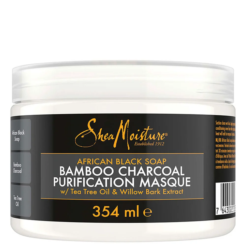 Shea Moisture African Black Soap Bamboo Charcoal Purification Masque 354ml Image 1