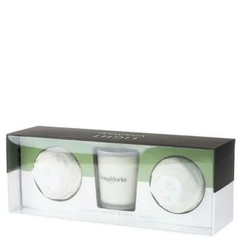 AromaWorks Gifts & Sets Lemongrass & Bergamot Candle & Mini Aromabomb Set