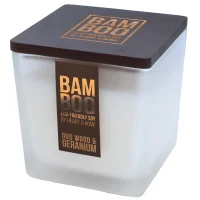 BAMBOO Large Jar Candle Oudwood & Geranium 210g