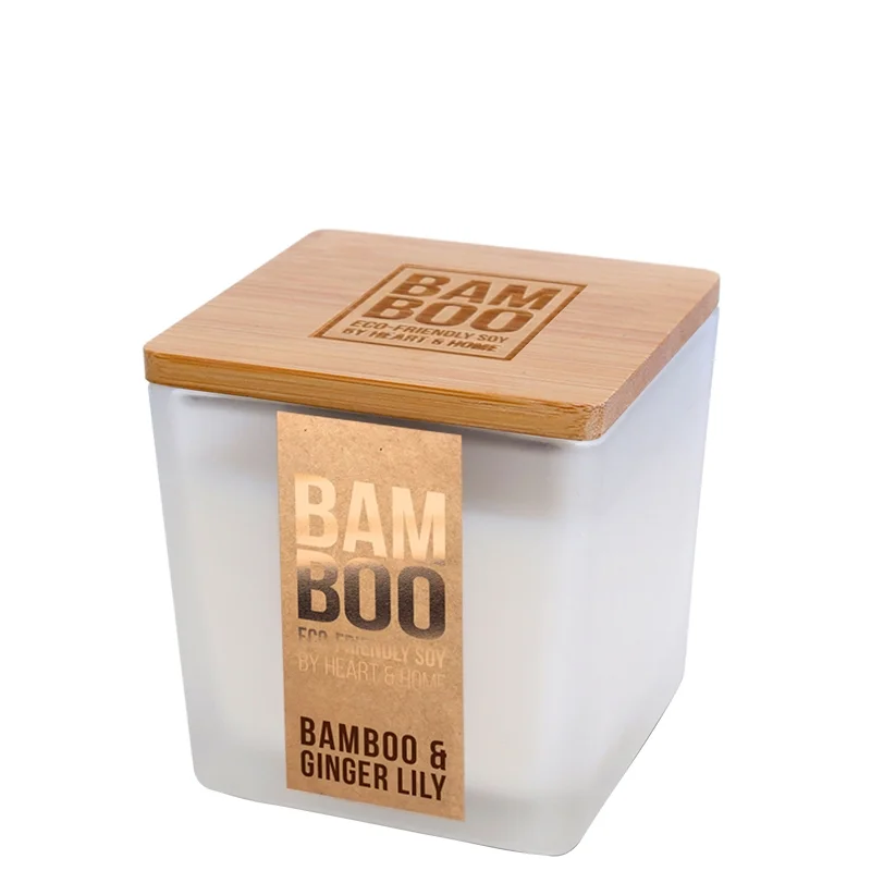 BAMBOO Small Jar Candle Ginger Lily Jar 80g Image 1