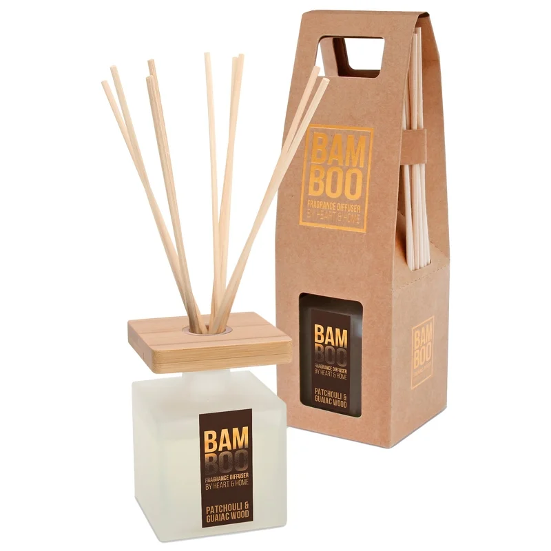 BAMBOO Reed Diffuser Patchouli & Guaiac Wood Reed Diffuser 80ml Image 1