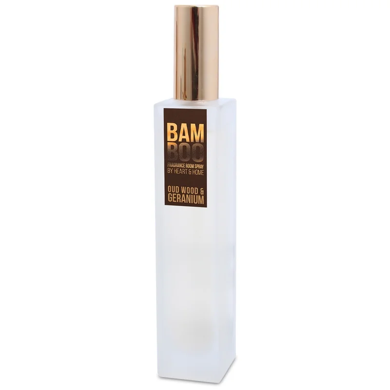 BAMBOO Room Spray Oudwood & Geranium 100ml Image 1