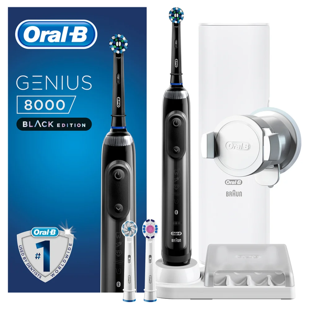 Oral-B Genius 8000 CA Black Electric Toothbrush Image 1
