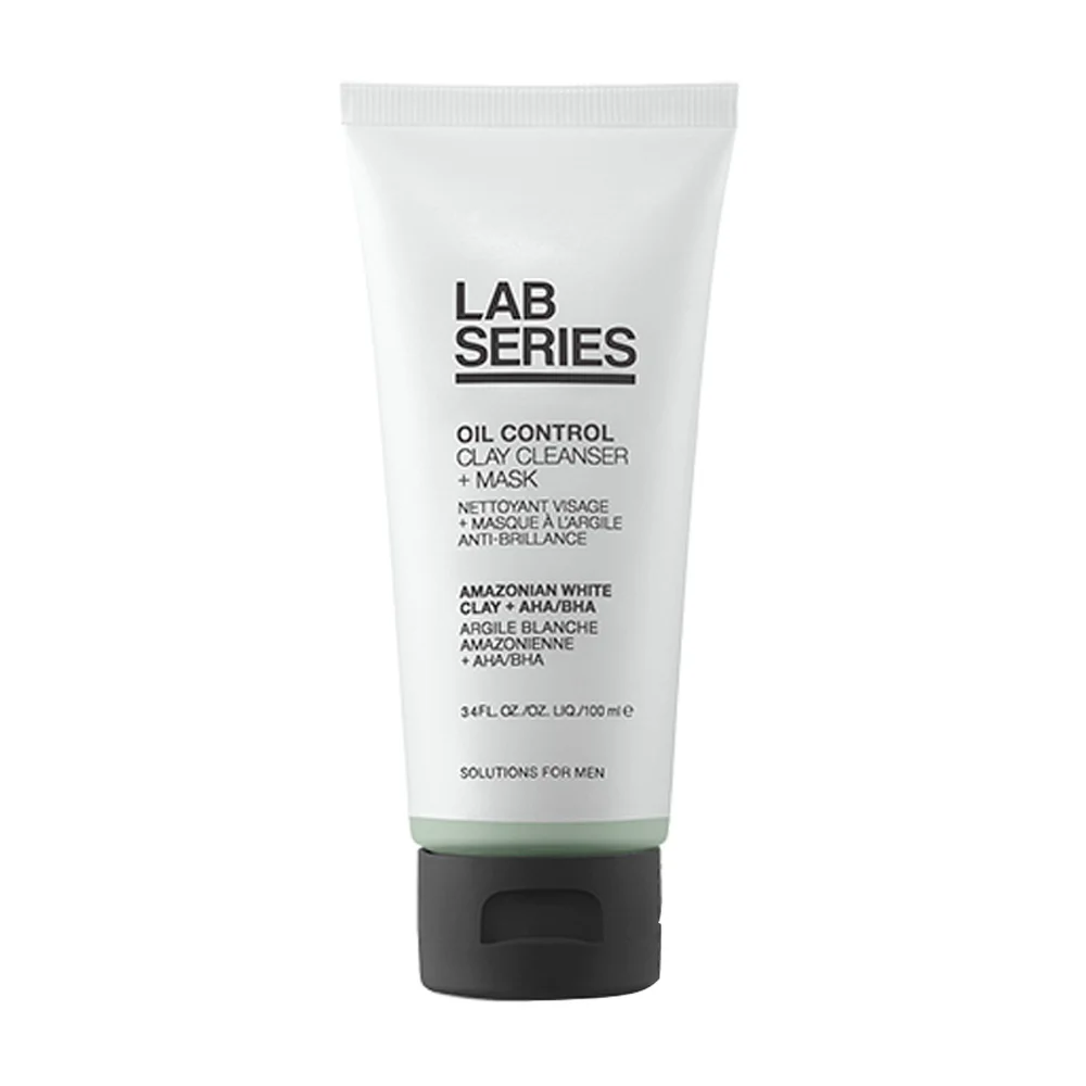 Lab Series Skincare for Men Oil Control Clay Cleanser + Mask 100ml Image 1