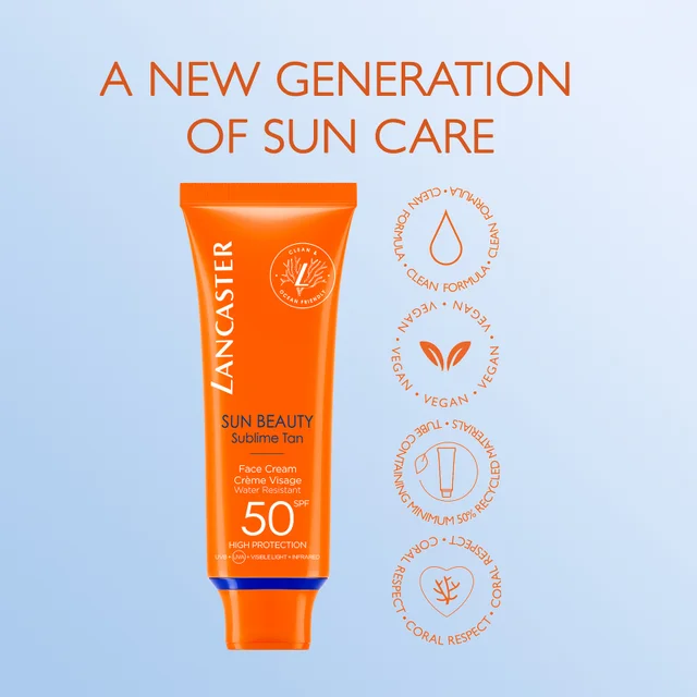 Lancaster Sun Beauty Sublime Tan Face Cream SPF50 50ml