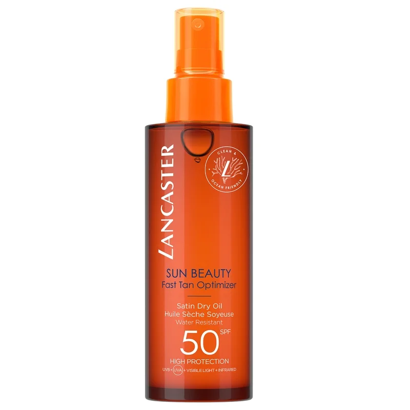 Lancaster Sun Beauty Fast Tan Optimizer Satin Dry Oil SPF50 150ml Image 1