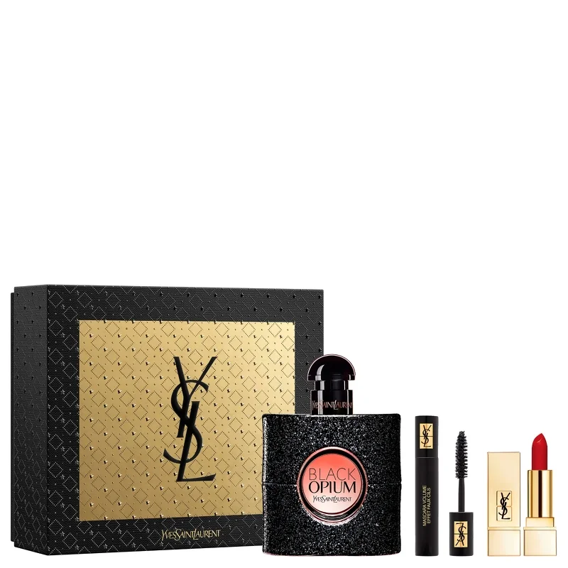 Yves Saint Laurent Christmas 2022 Black Opium Eau de Parfum Spray 50ml Gift Set Image 1