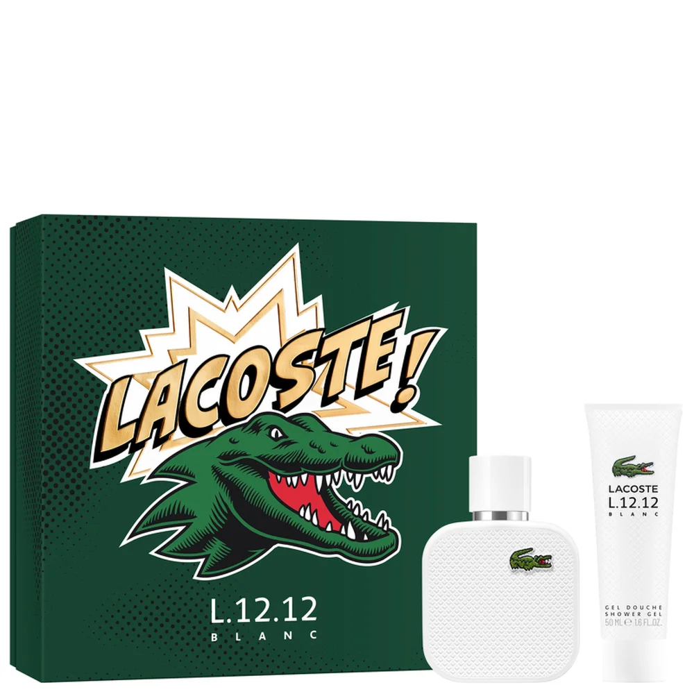Lacoste L.12.12 Blanc Pour Lui Eau de Toilette Spray 50ml Gift Set Image 1