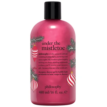 Philosophy Christmas 2022 Under The Mistletoe Christmas Shampoo, Shower Gel & Bubble Bath 480ml