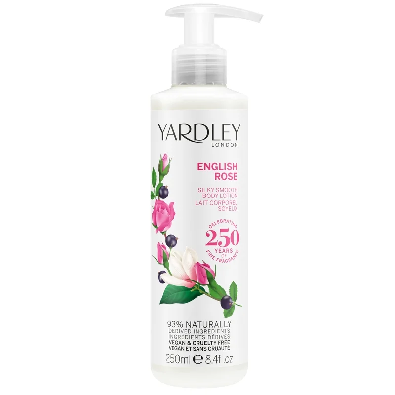 Yardley English Rose Silky Smooth Body Lotion 250ml Image 1