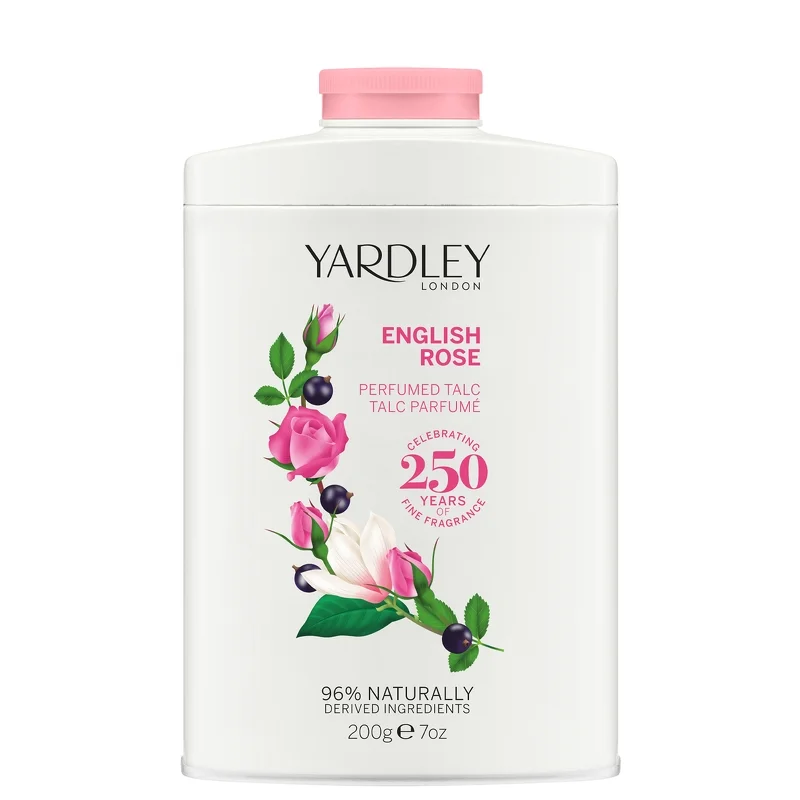 Yardley English Rose Perfumed Talc 200g Image 1