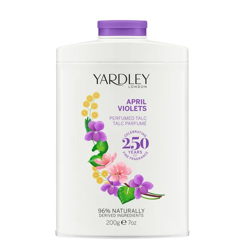 Yardley April Violets Perfumed Talc 200g Image 1