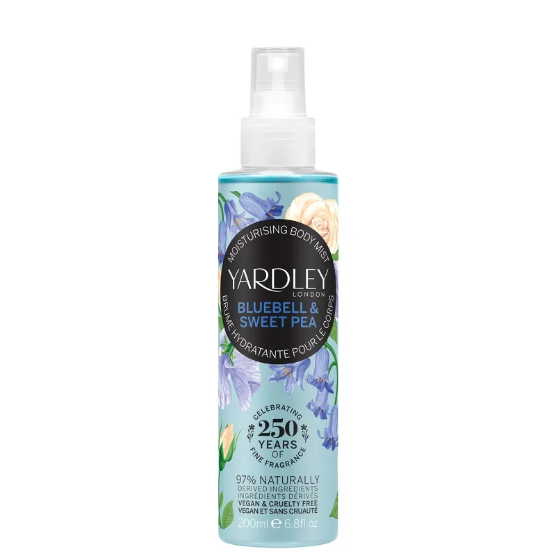 Yardley Bluebell & Sweetpea Fragrance Mist 200ml Image 1