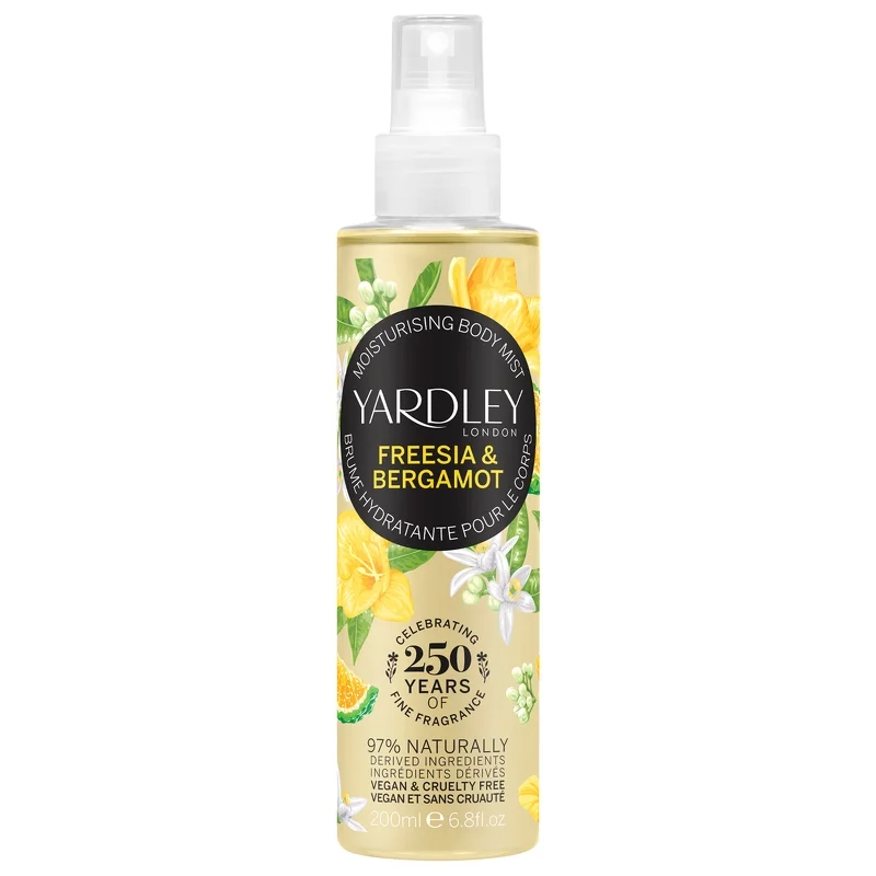 Yardley Freesia & Bergamot Fragrance Mist 200ml Image 1