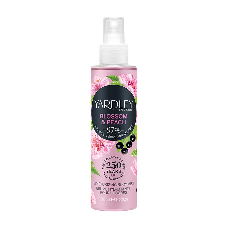 Yardley Cherry Blossom & Peach Fragrance Mist 200ml Image 1