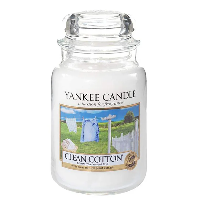 Yankee Candle Original Jar Candles Large Clean Cotton 623g Image 1
