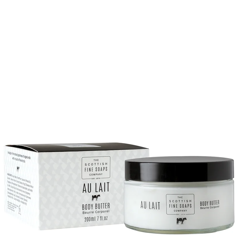 Scottish Fine Soaps Au Lait Body Butter 200ml Image 1