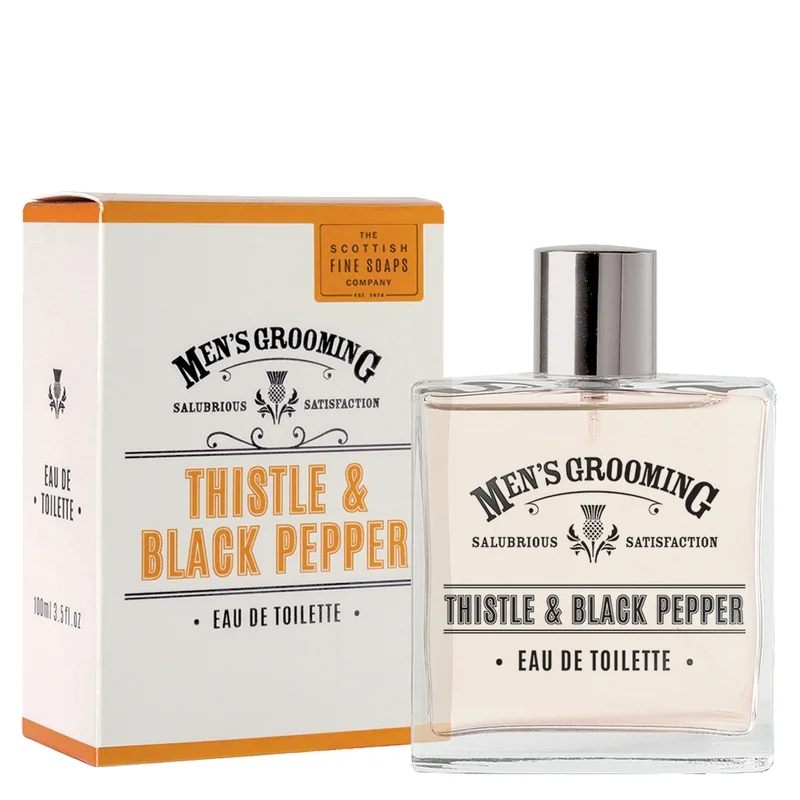 Scottish Fine Soaps Men's Grooming Thistle & Black Pepper Eau de Toilette Spray 100ml Image 1