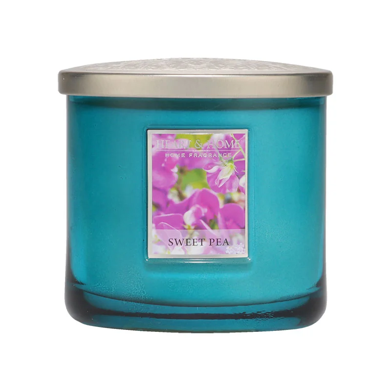Heart & Home Elipse Candles Twin Wick Sweet Pea 220g Image 1