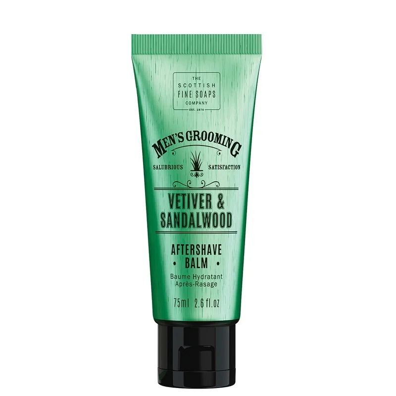 Scottish Fine Soaps Men's Grooming Vetiver & Sandalwood Aftershave Balm 75ml Image 1