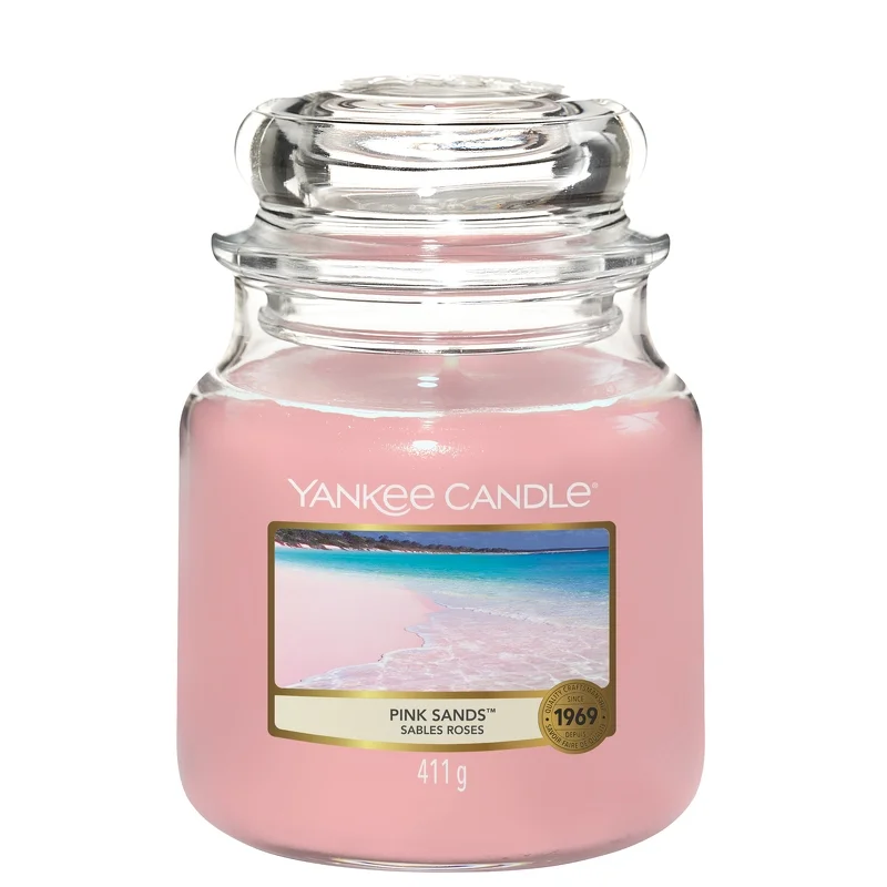 Yankee Candle Original Jar Candles Medium Pink Sands 411g Image 1