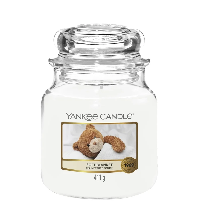 Yankee Candle Original Jar Candles Medium Soft Blanket 411g Image 1
