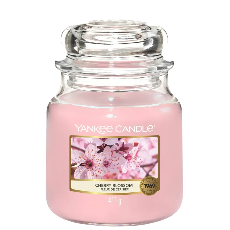 Yankee Candle Original Jar Candles Medium Cherry Blossom 411g Image 1