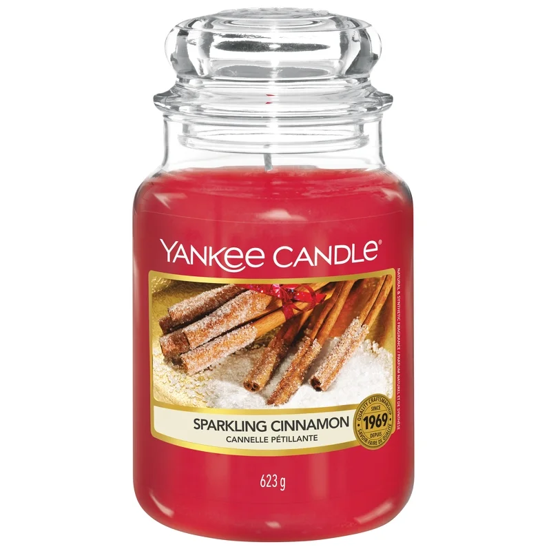 Yankee Candle Original Jar Candles Large Sparkling Cinnamon 623g Image 1