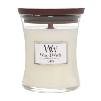 WoodWick Hourglass Candles Linen Medium Candle 275g / 9.7 oz.