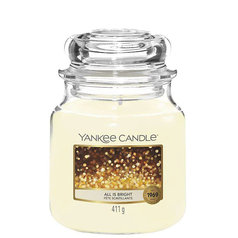 Yankee Candle Original Jar Candles Medium All Is Bright 411g Image 1