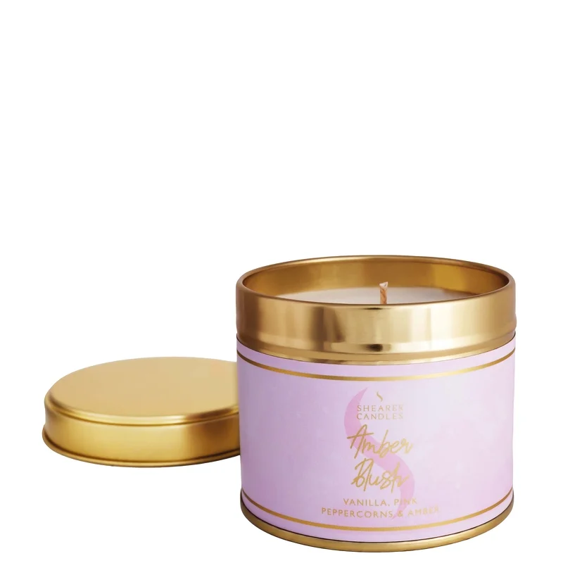 Shearer Candles Scented Tin Candles Couture Amber Blush 228g Image 1