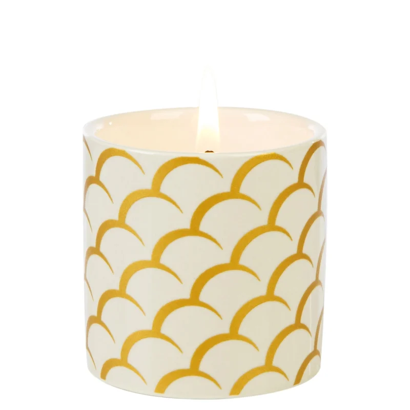 Fired Earth Small Ceramic Candle White Tea & Pomegranate 68g Image 1