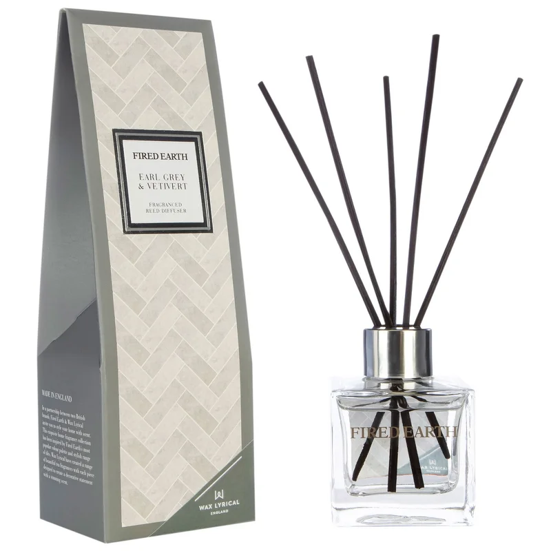 Fired Earth Fragranced Reed Diffuser Earl Grey & Vetivert 100ml Image 1