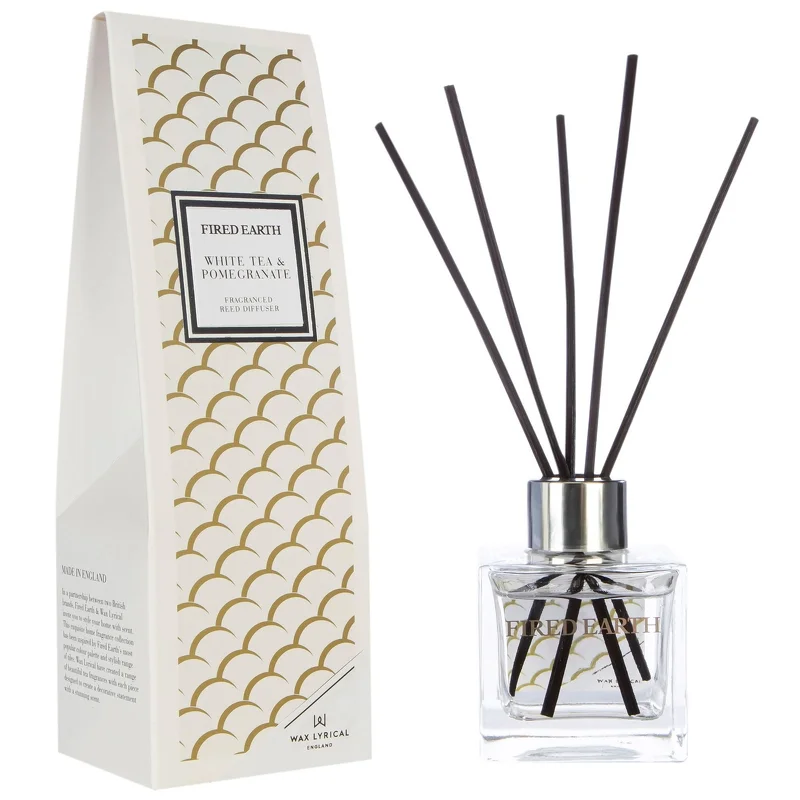 Fired Earth Fragranced Reed Diffuser White Tea & Pomegranate 100ml Image 1