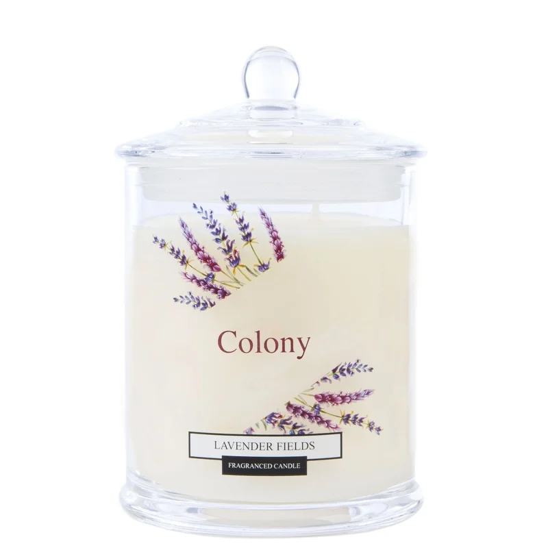 Wax Lyrical Colony Medium Candle Jar Lavender Fields 360g Image 1