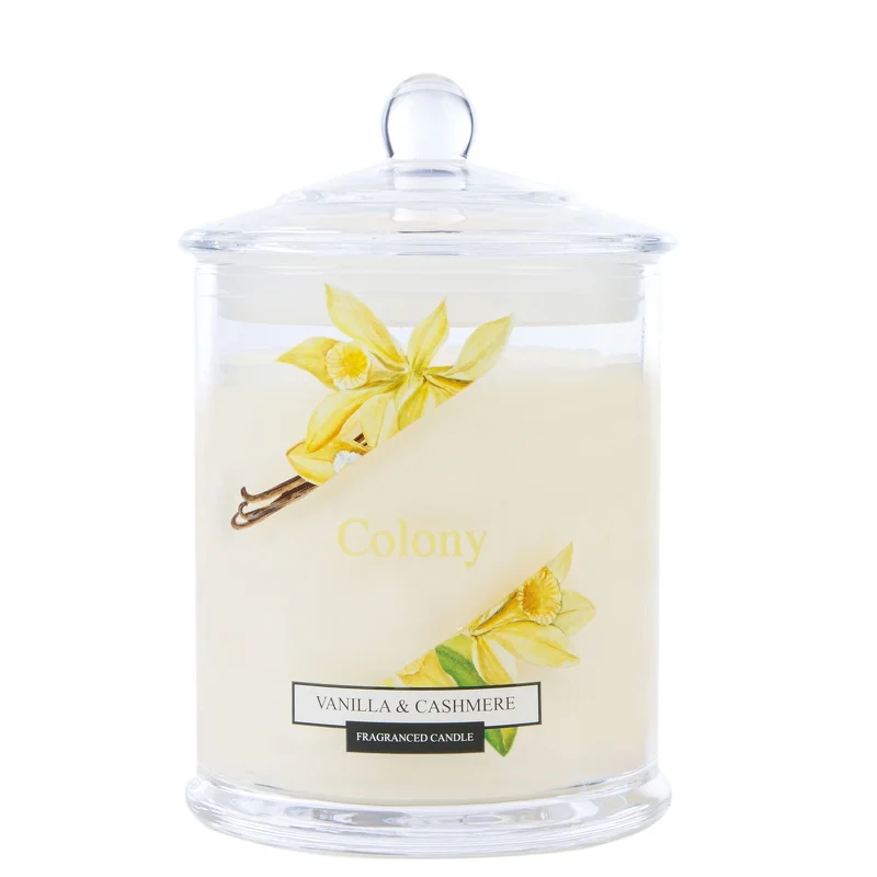 Wax Lyrical Colony Medium Candle Jar Vanilla & Cashmere 360g Image 1