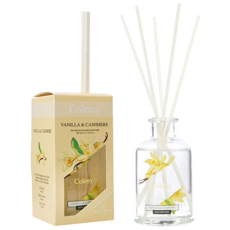 Wax Lyrical Colony Reed Diffuser Vanilla & Cashmere 200ml Image 1