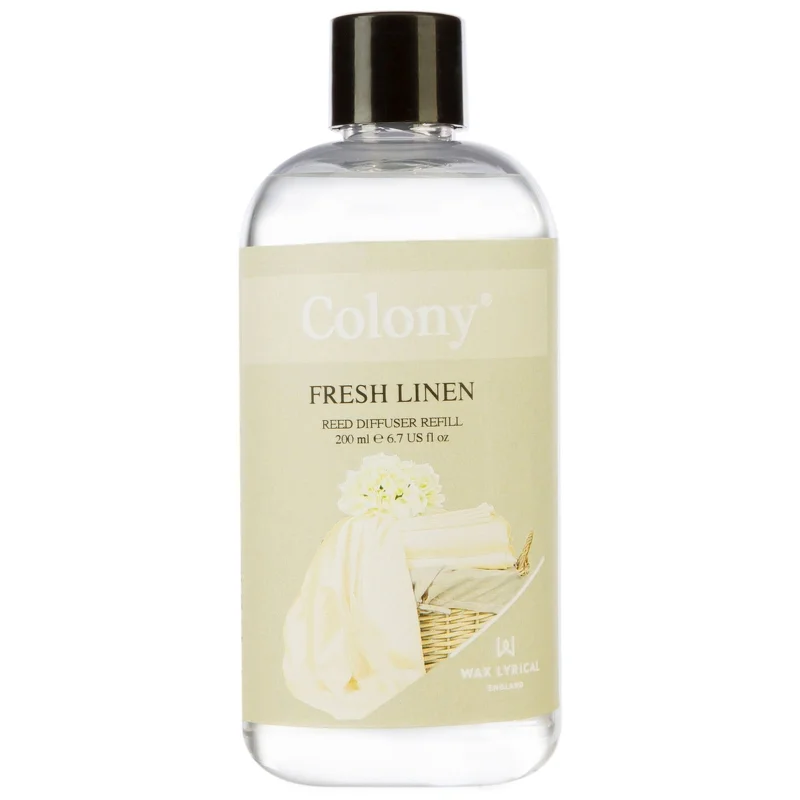 Wax Lyrical Colony Reed Diffuser Refill Fresh Linen 200ml Image 1