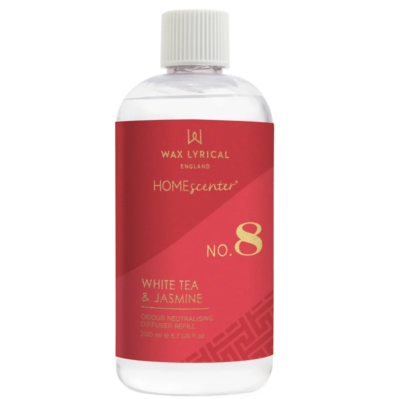 Wax Lyrical Homescenter White Tea and Jasmine Reed Diffuser Refill - 200ml Image 1