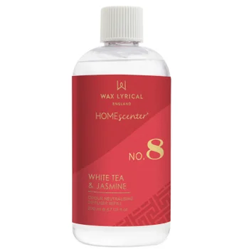 Wax Lyrical Homescenter White Tea and Jasmine Reed Diffuser Refill - 200ml