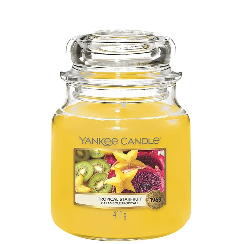 Yankee Candle Original Jar Candles Medium Tropical Starfruit 411g Image 1