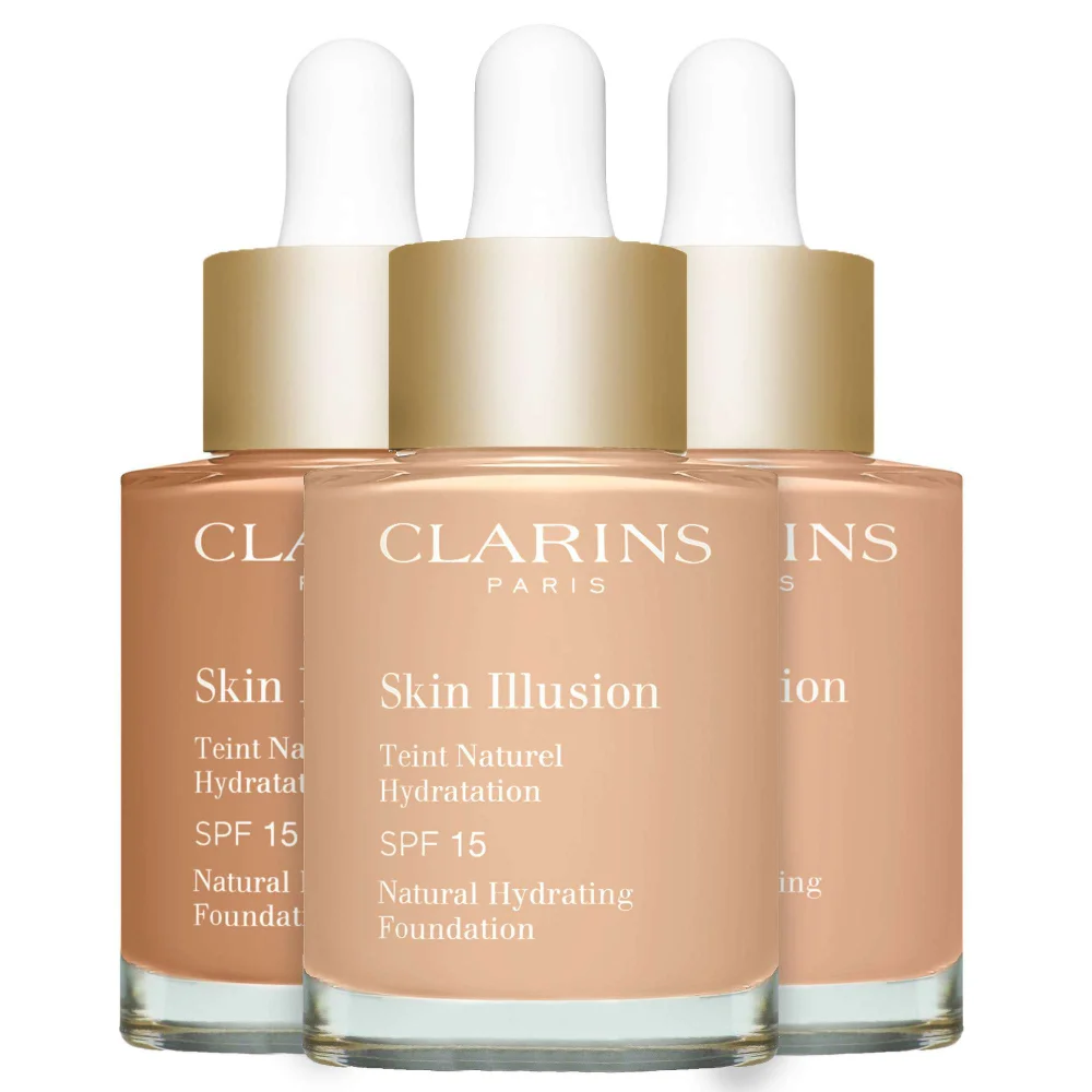 Clarins Skin Illusion Hydrating Foundation SPF15 108.5 Cashew 30ml / 1 fl.oz. Image 1