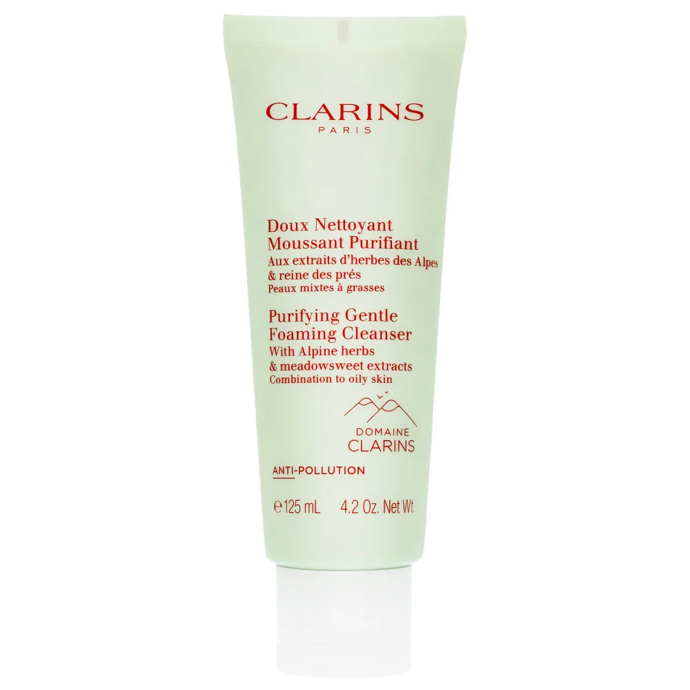 Clarins Cleansers & Toners Purifying Gentle Foaming Cleanser with Alpine Herbs Combination to Oily Skin 125ml Image 1