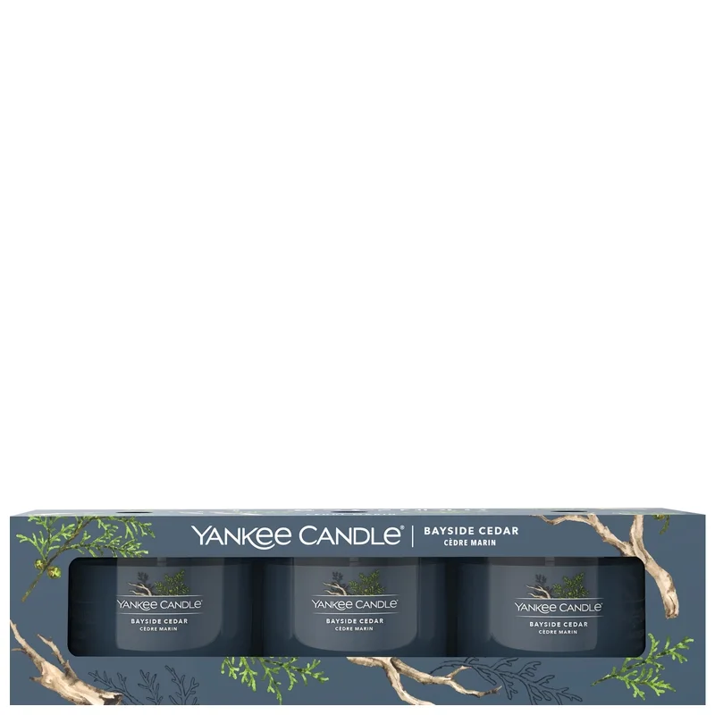 Yankee Candle Gifts & Sets 3 Pack Filled Votive Bayside Cedar Image 1