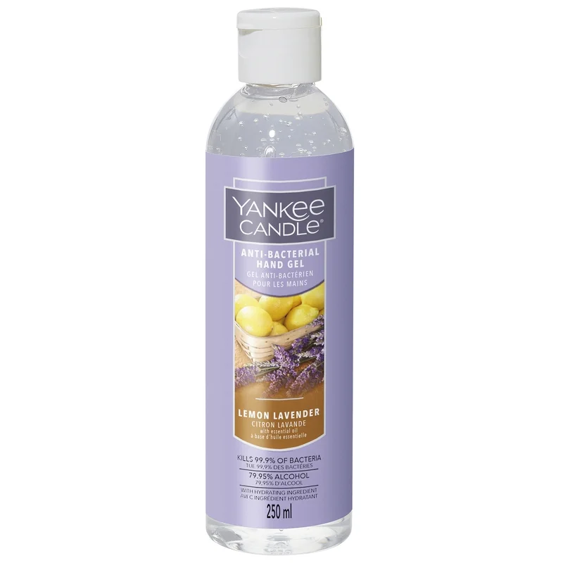 Yankee Candle Scented Hand Sanitiser Lemon Lavender Anti-bacterial Hand Gel 250ml Image 1
